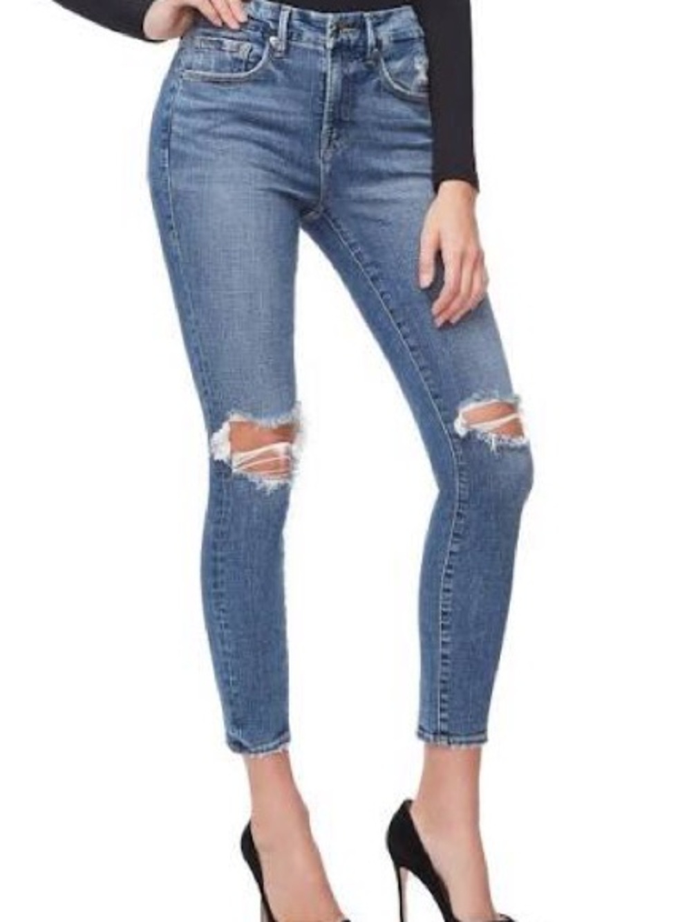 Good American Crop Skinny Jeans 4/27